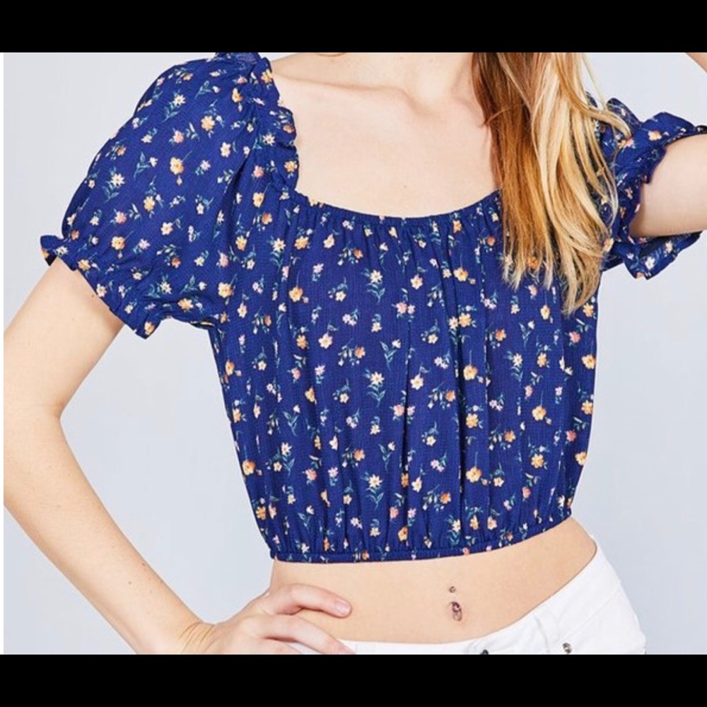 Floral crop top